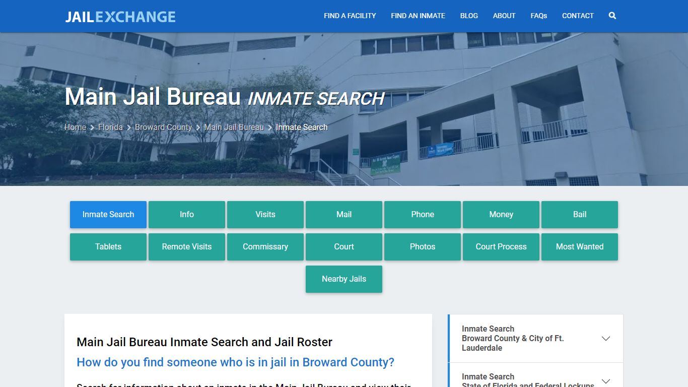 Broward County Inmate Search | Arrests & Mugshots | FL - Jail Exchange